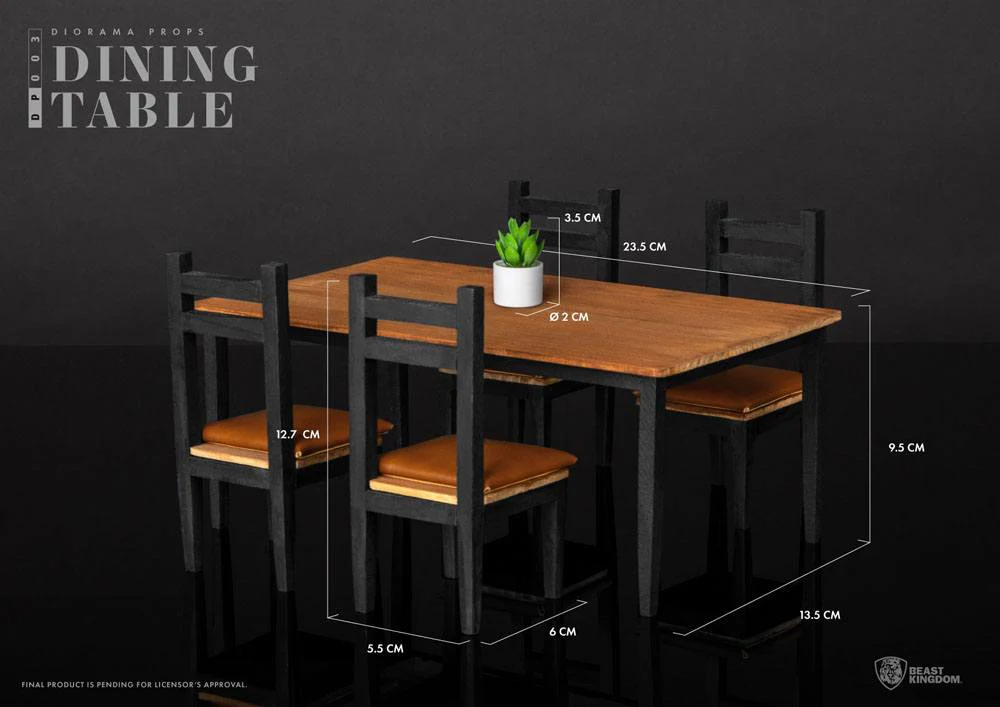 Diorama Props Series Zubehör-Set Dining Table Set - Image 5