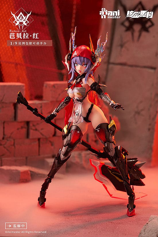 Thunderbolt-barbera red Animester Alloy Articulated Assemblable Model - Image 11