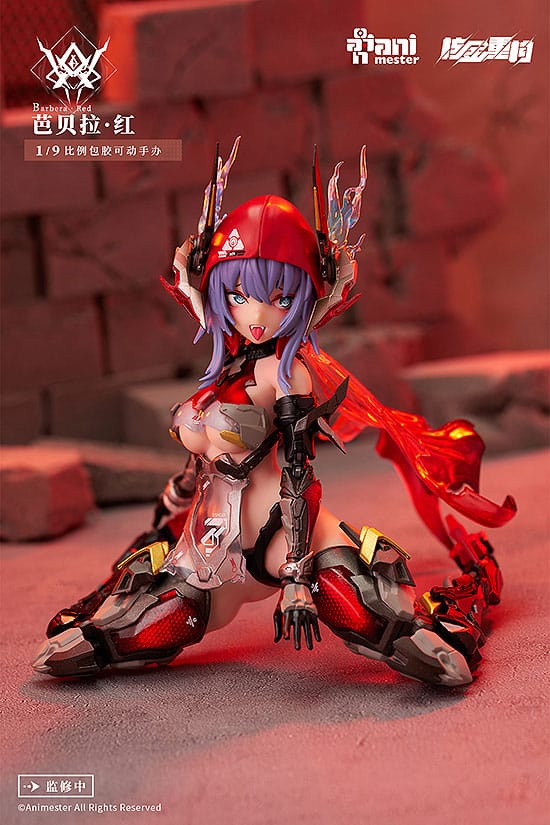 Thunderbolt-barbera red Animester Alloy Articulated Assemblable Model - Image 12