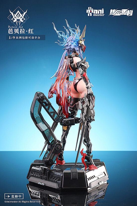 Thunderbolt-barbera red Animester Alloy Articulated Assemblable Model - Image 7
